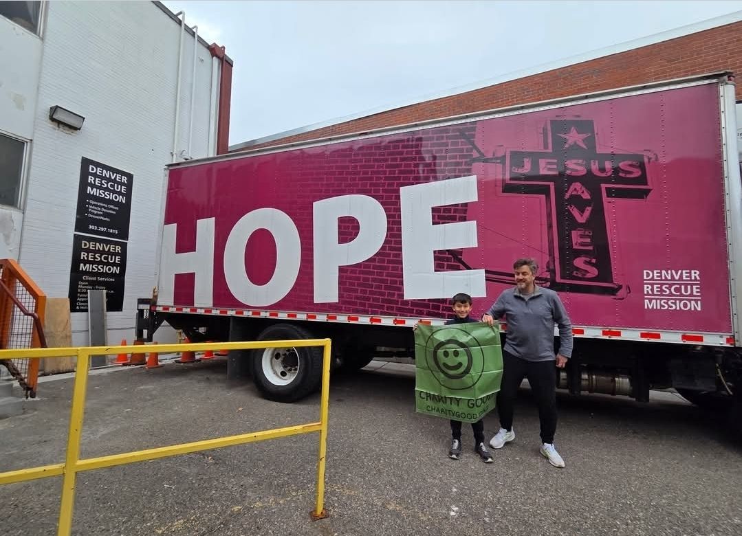 Delivering to the Denver Rescue Mission.