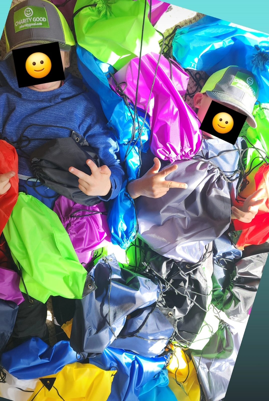 Winter coats collected for distribution.